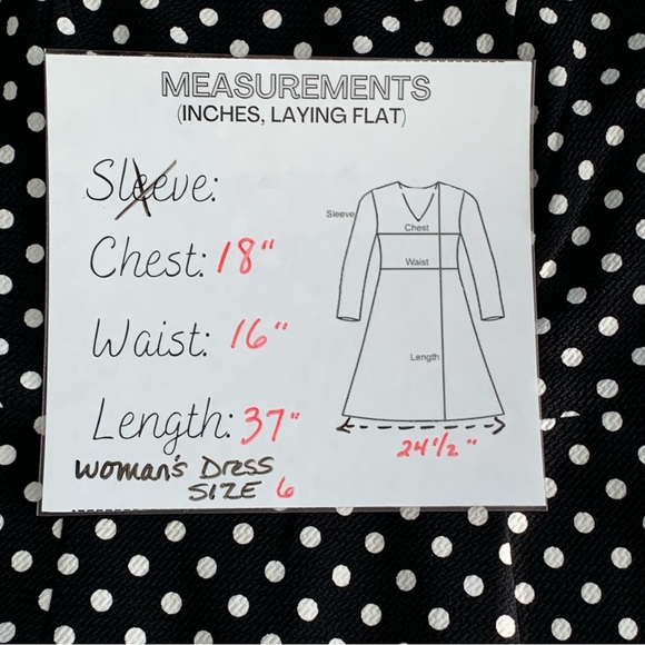 NINE WEST Women’s Black/White Polka Dot Dress Crew Neck Knee Length Flare SIZE 6 - Picture 15 of 15